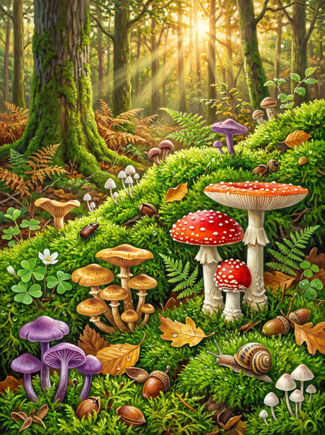 Fungi on the Moss Bank