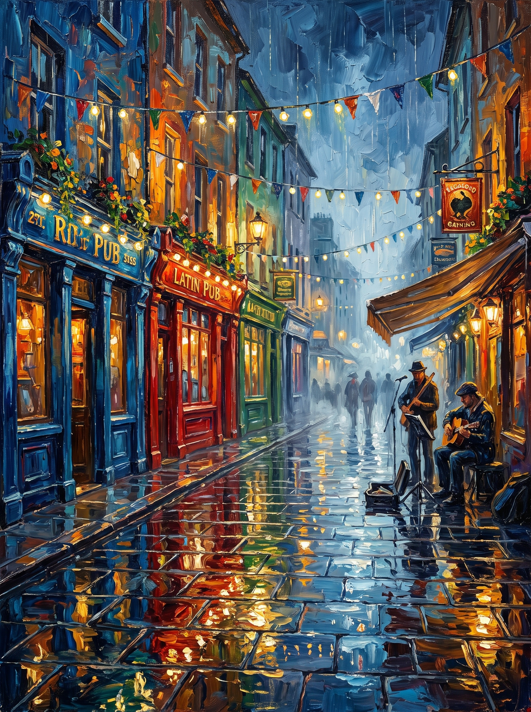 Latin Quarter in the Rain, Galway