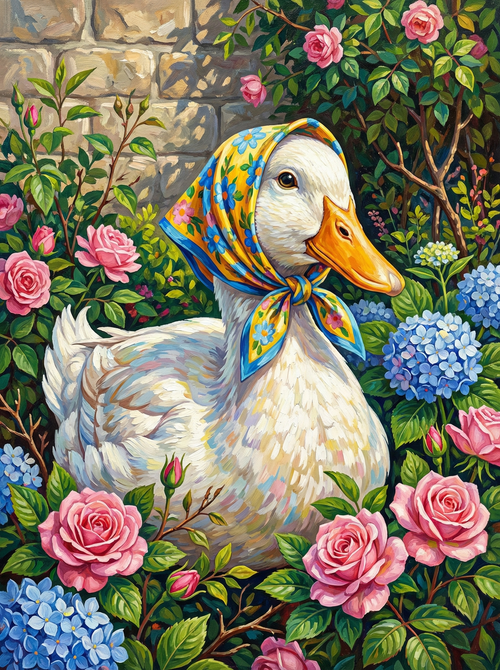 Garden Duck Floral Beauty (Diamond Painting) Diamond Painting kit