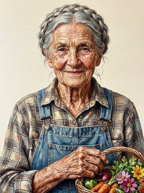 Garden Woman With Flowers (100 Color Diamond Painting) Diamond Painting kit