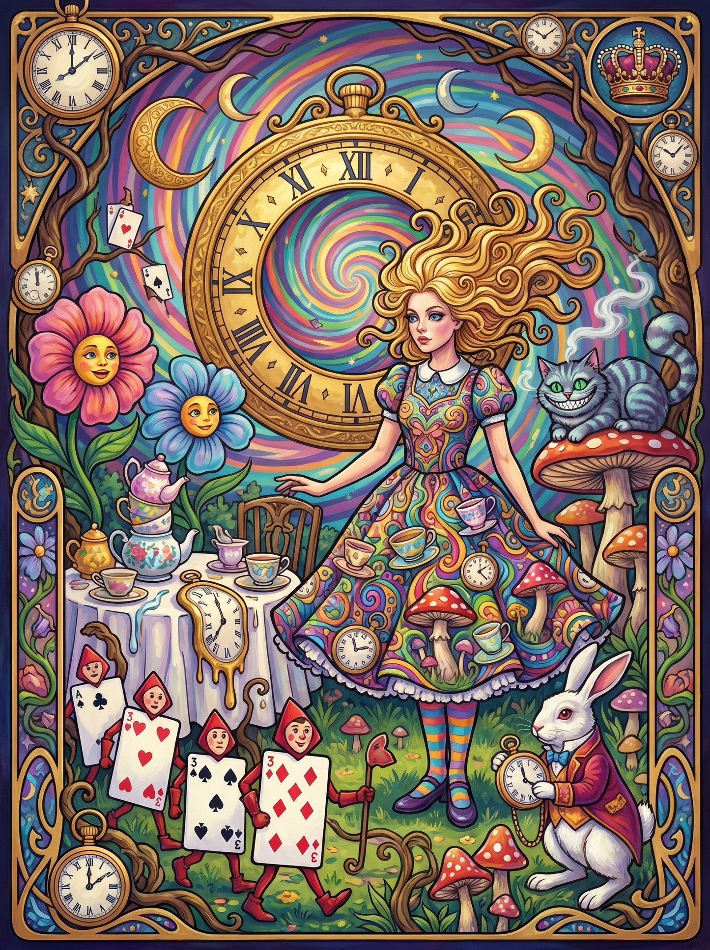 Giant Clock Card Soldiers (150 Color Diamond Painting)