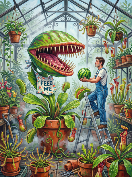 Giant Flytrap Feeding