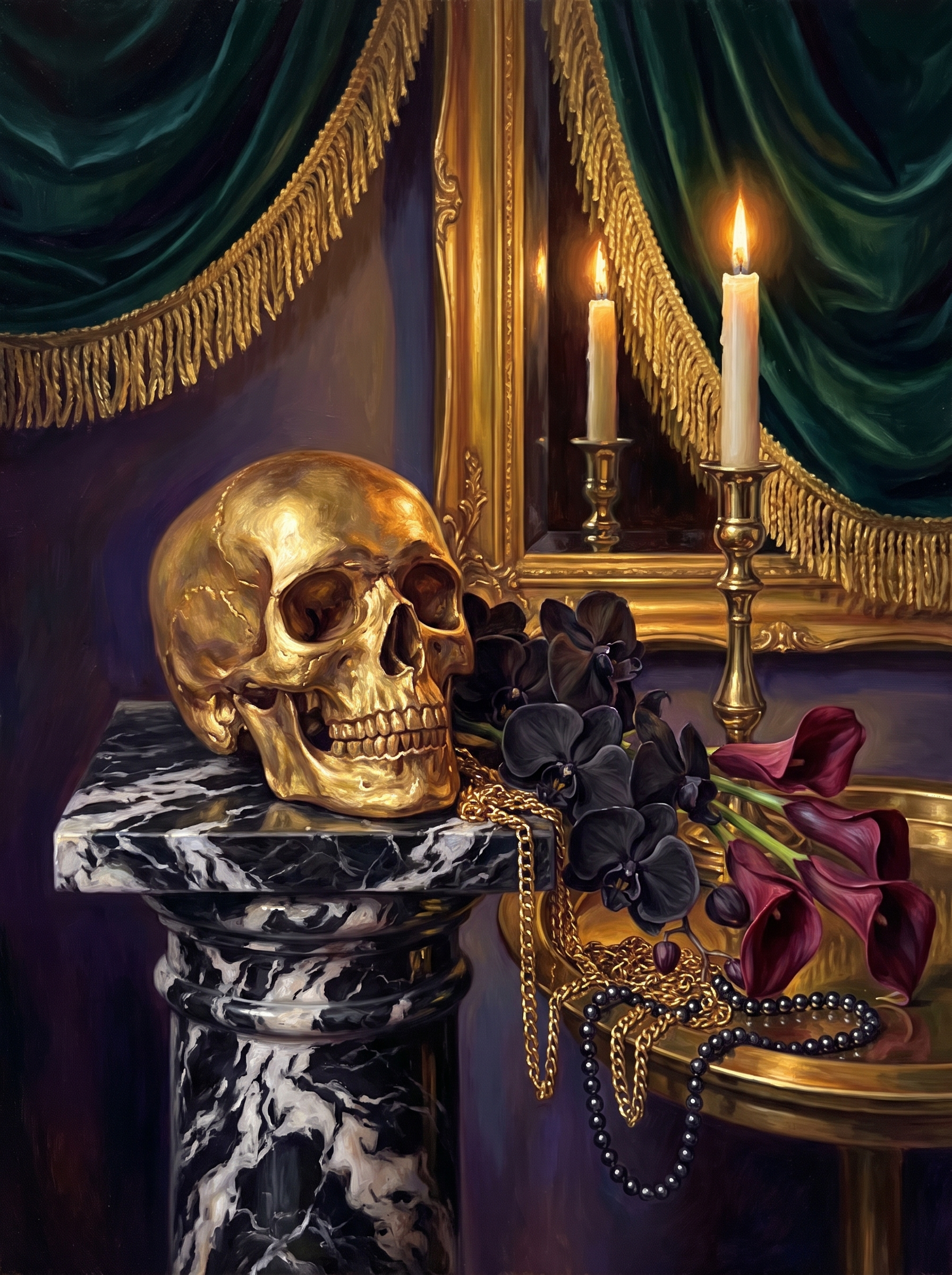 Gilded Skull Orchids