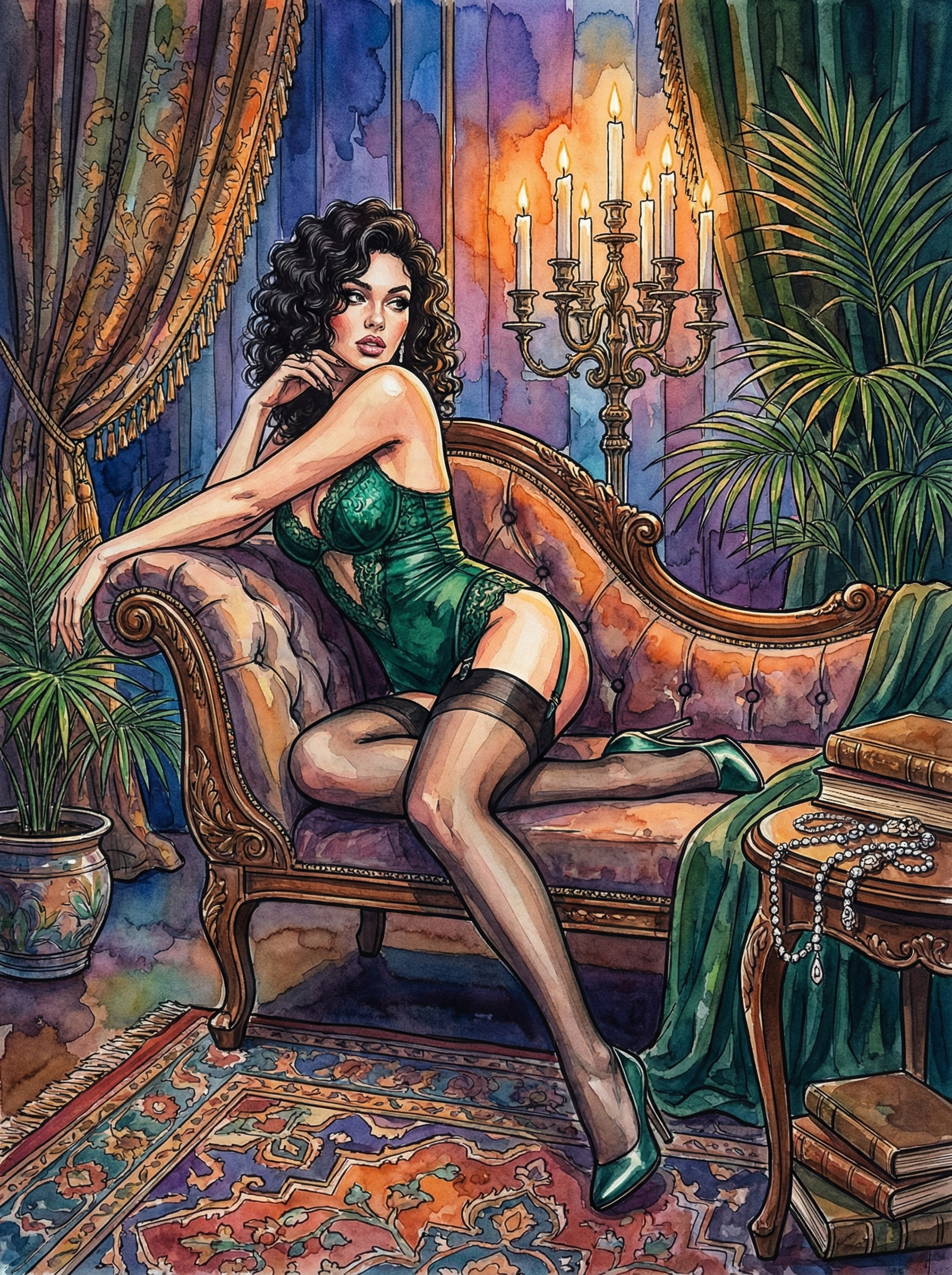 Waiting for No One (100 Color Diamond Painting)