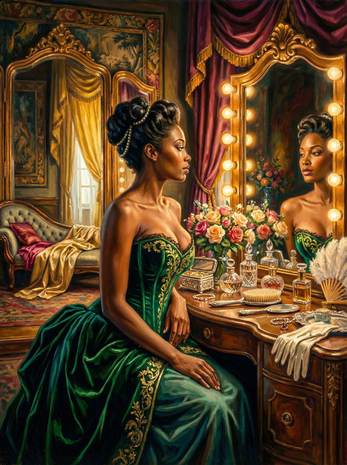 Glamorous Mirror Moment (100 Color Diamond Painting) Diamond Painting kit
