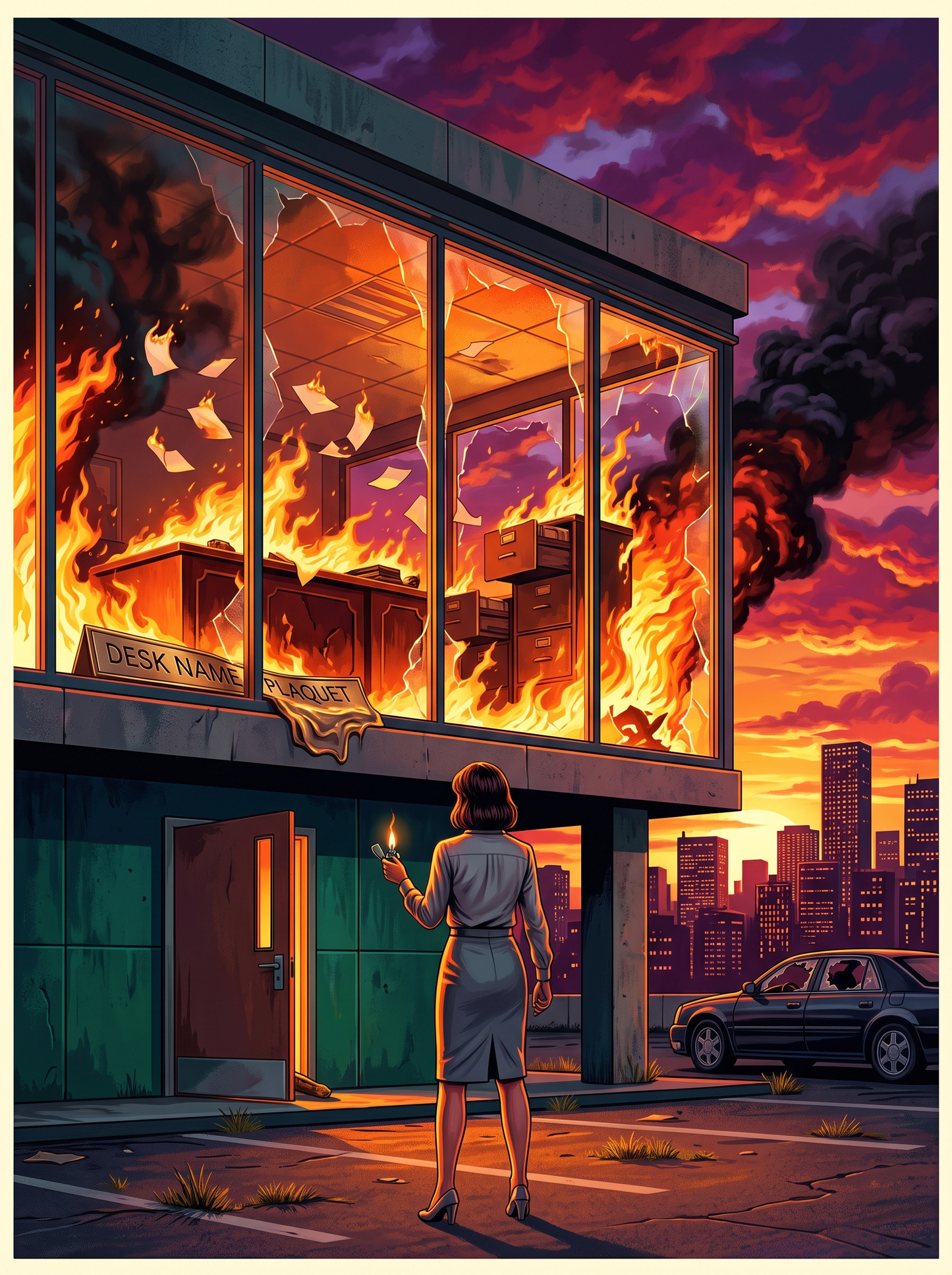 Glass Office Blaze