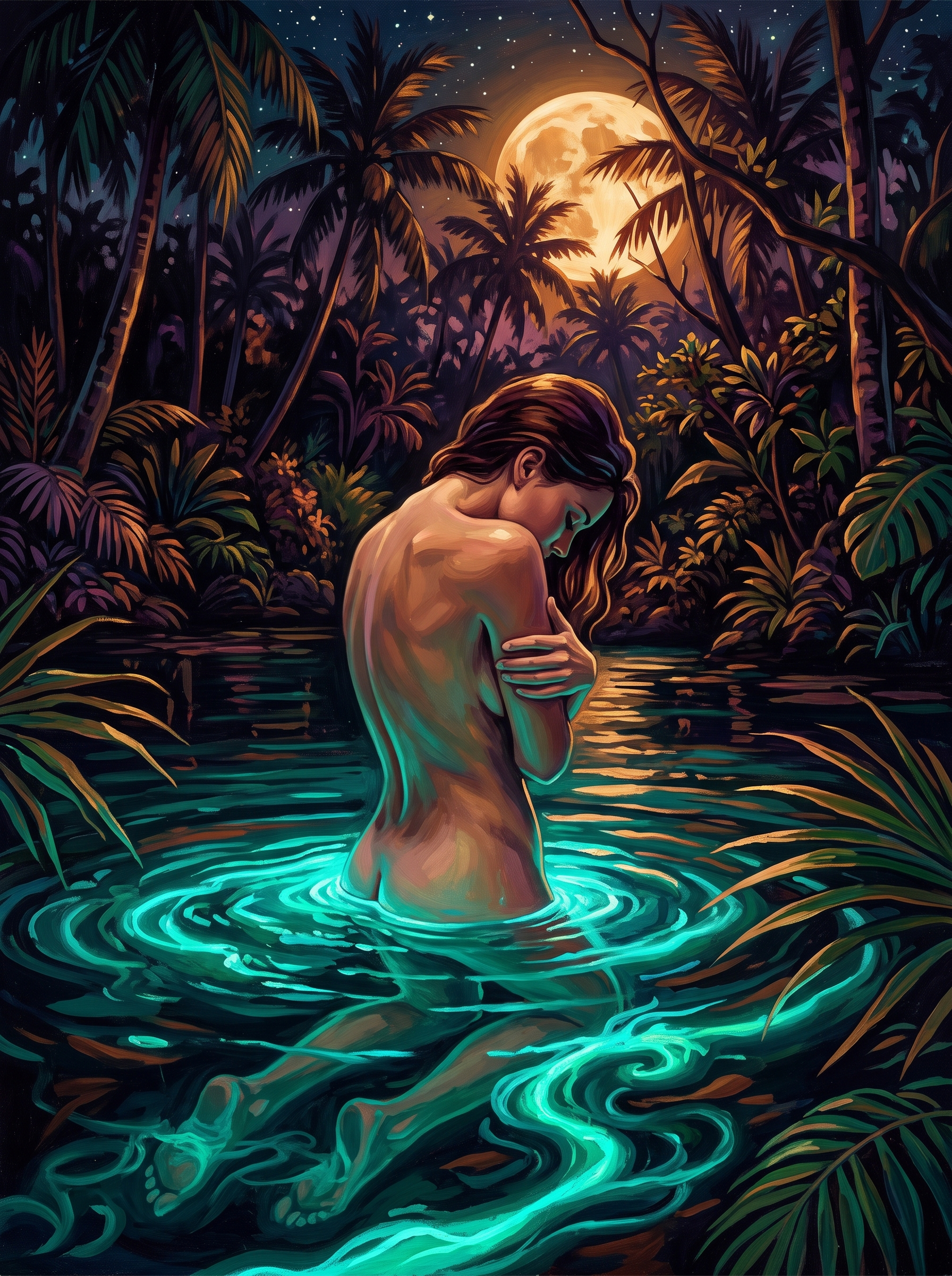 Glow Trails in the Lagoon