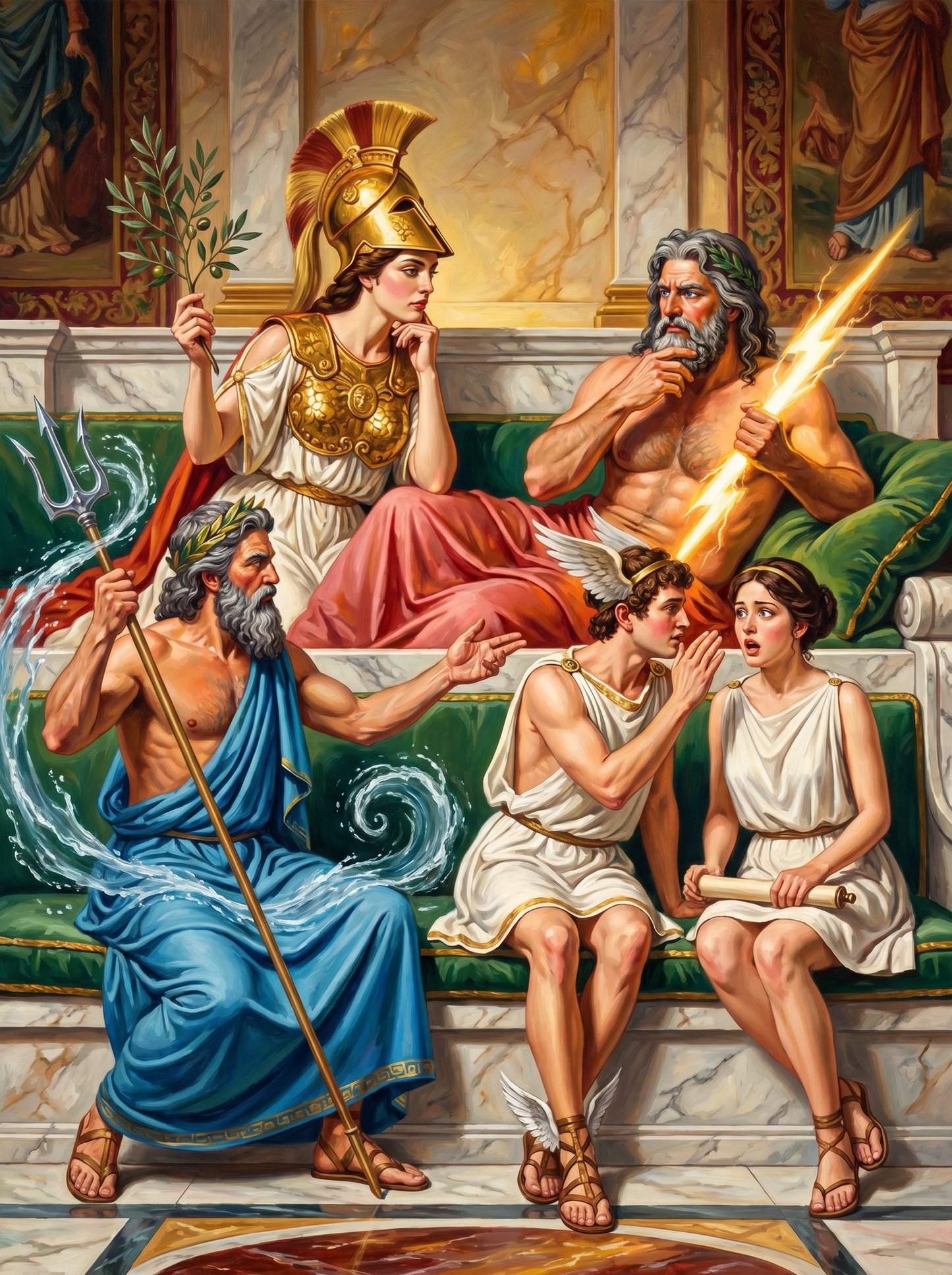 God King On The Throne (150 Color Diamond Painting)