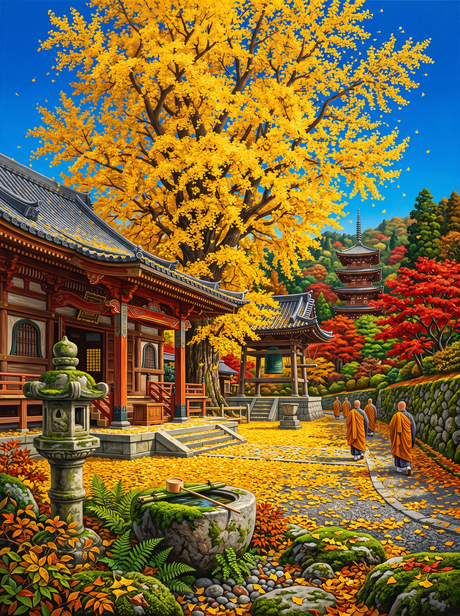 Golden Ginkgo Temple
