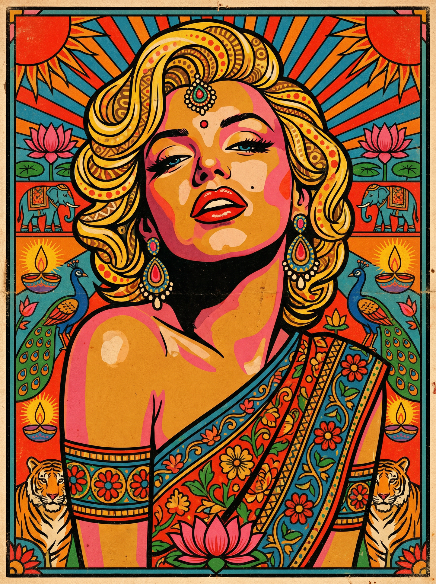 Golden Glamour Woman (150 Color Diamond Painting)