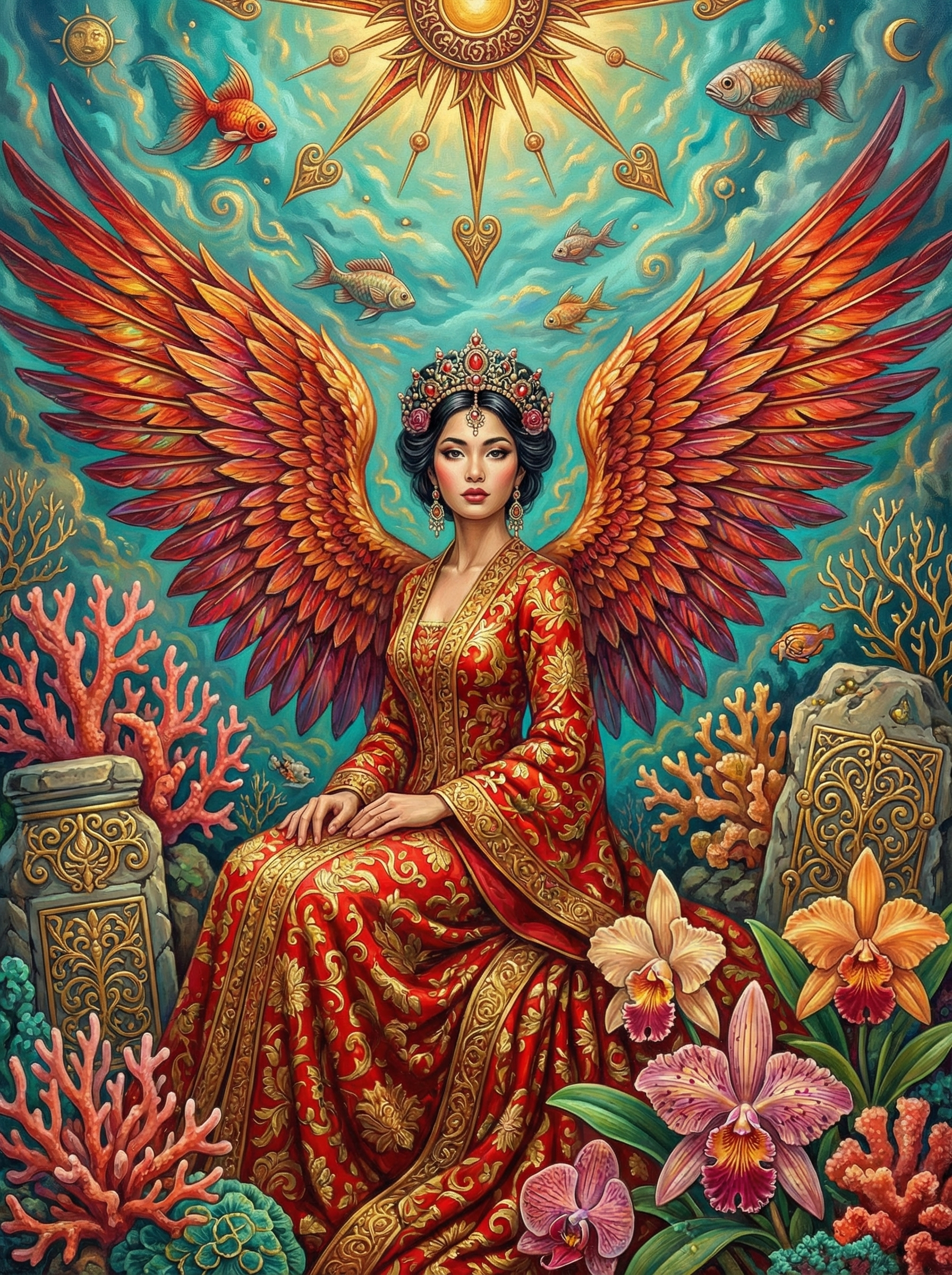 Golden Goddess Meditation (100 Color Diamond Painting) Diamond Painting kit