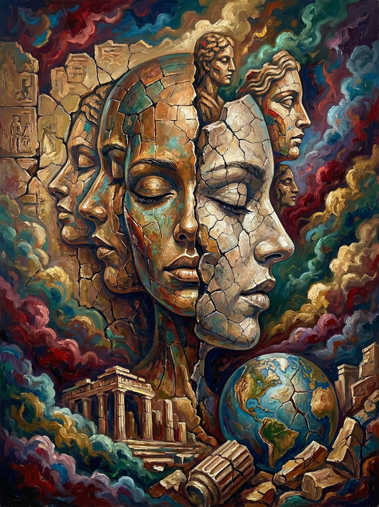Golden Heads Global Vision (100 Color Diamond Painting)