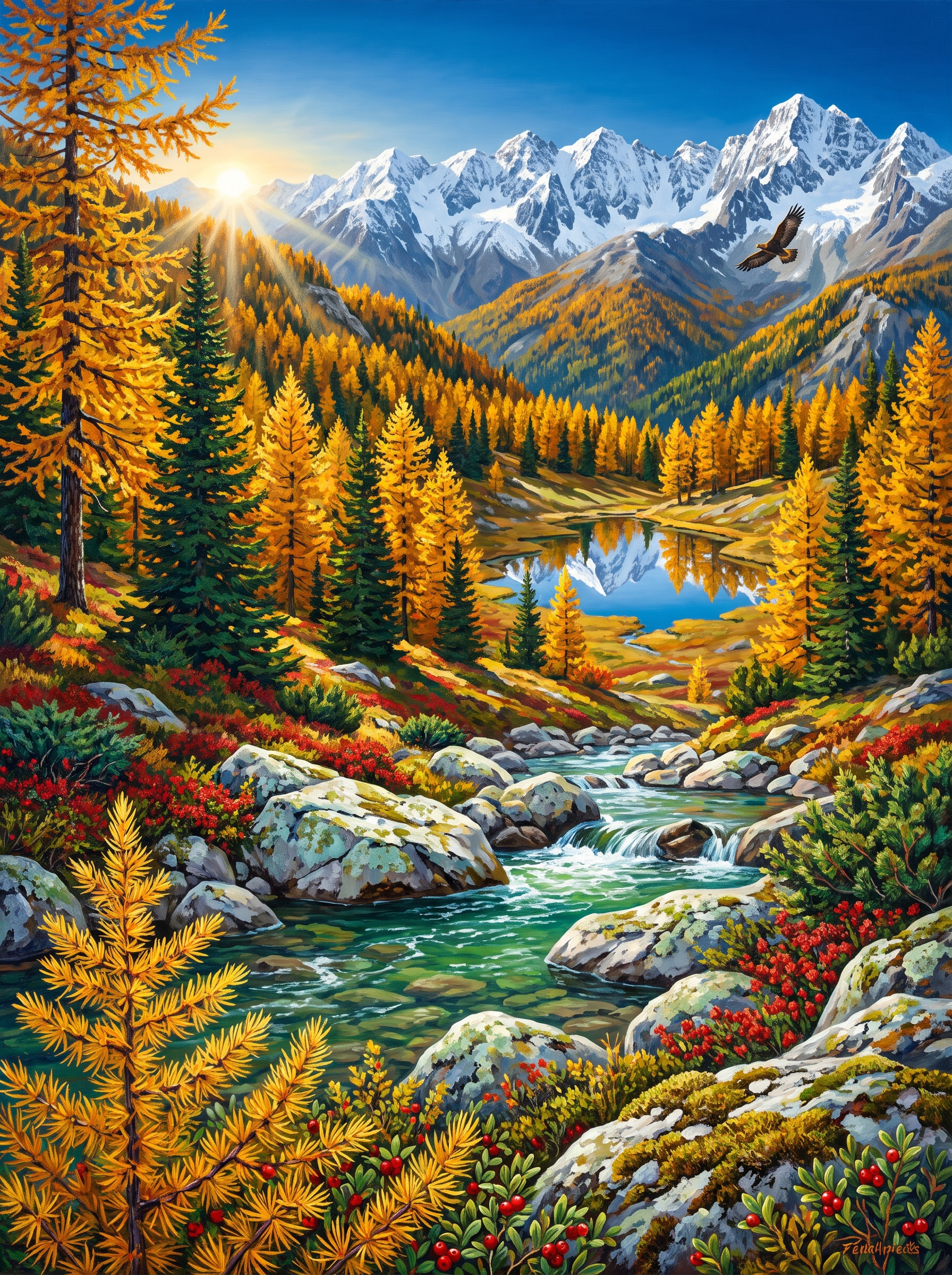 Golden Larch Slopes