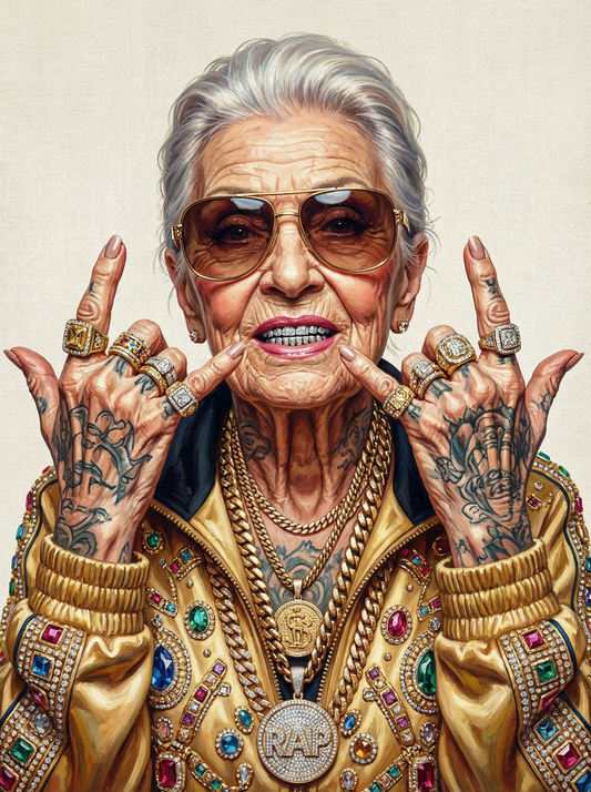 Golden Swagger Elder (150 Color Diamond Painting)