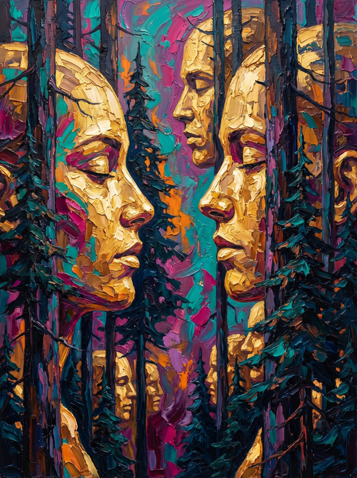 Golden Profiles Urban Expression (100 Color Diamond Painting) Diamond Painting kit