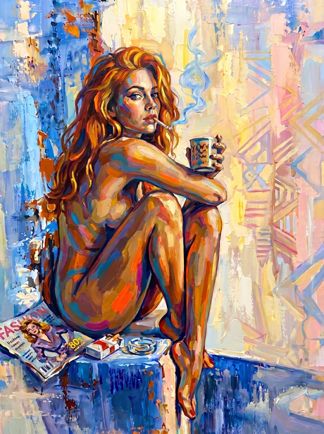 Golden Redhead Morning Glow (100 Color Diamond Painting) Diamond Painting kit