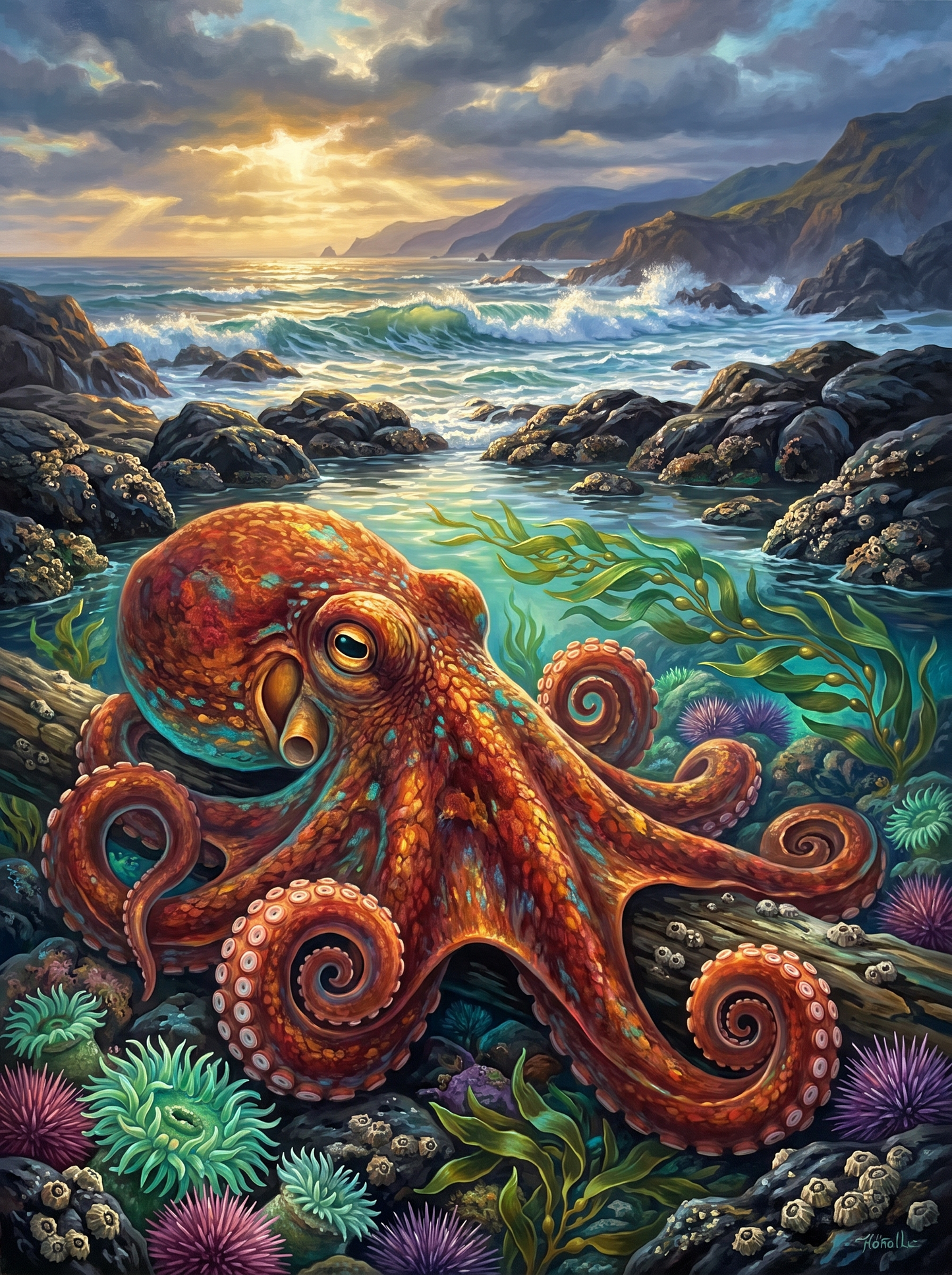 Golden Tidepool Octopus