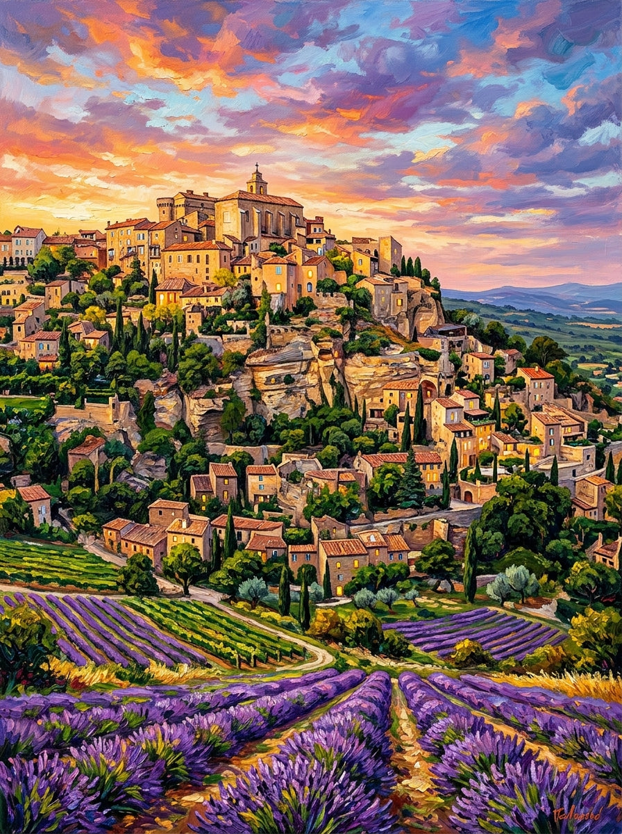Gordes Provence (150 Color Diamond Painting)
