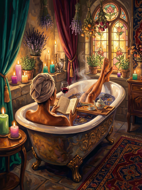 Gothic Bath Escape (100 Color Diamond Painting) Diamond Painting kit