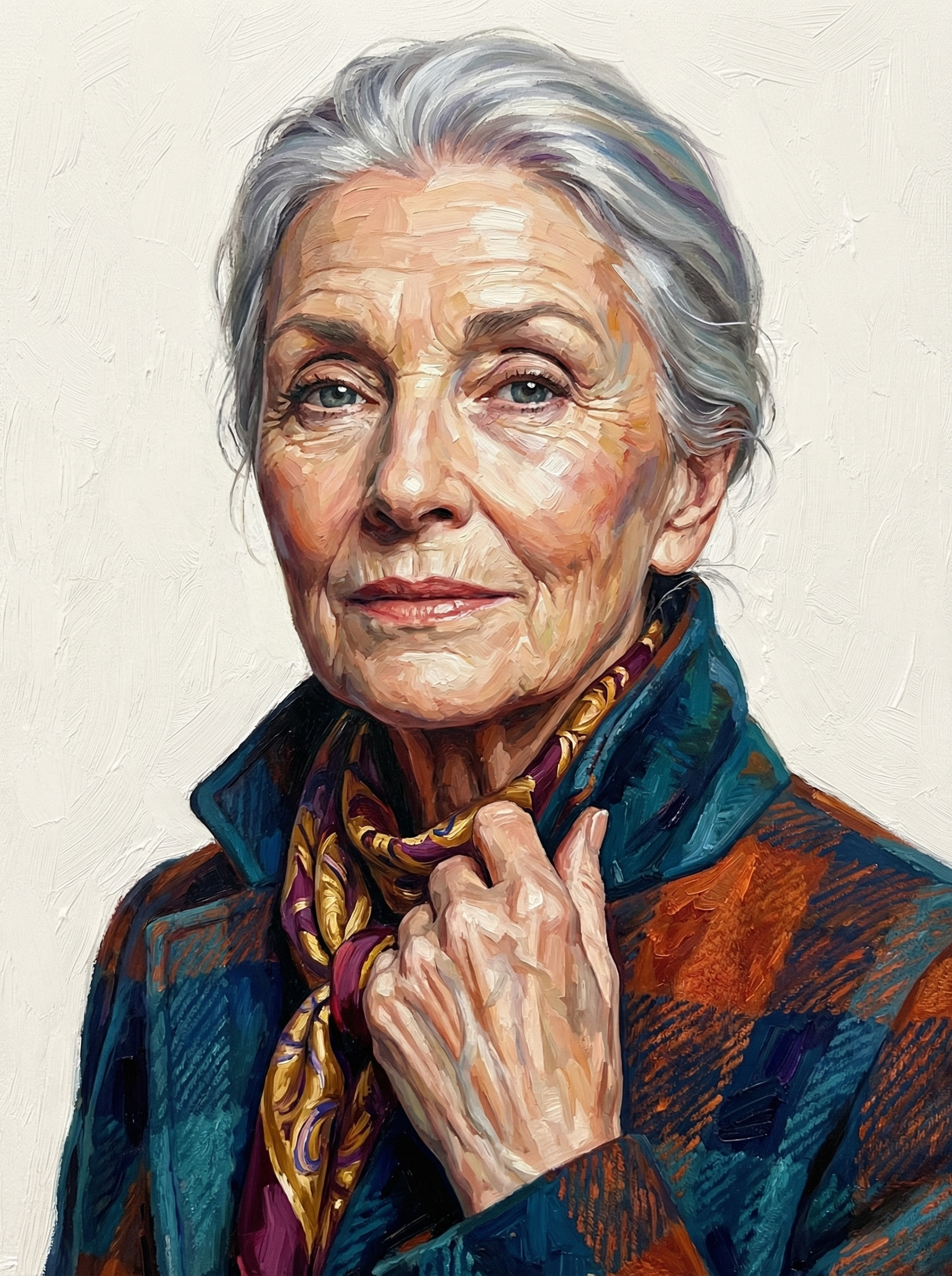 Graceful Elderly Woman (100 Color Diamond Painting) Diamond Painting kit