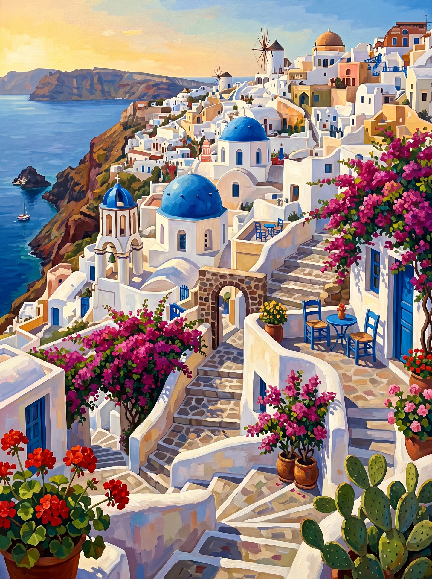 Greek Caldera Village