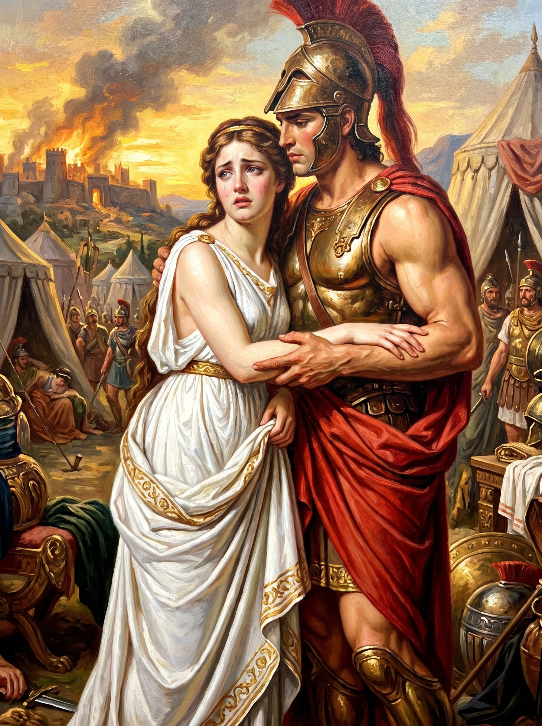 Greek Hero Burning Troy (80 Colors)