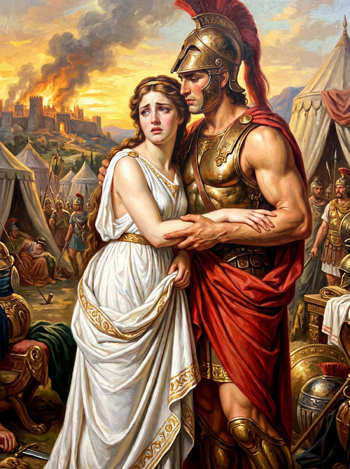 Greek Hero Burning Troy (80 Colors)