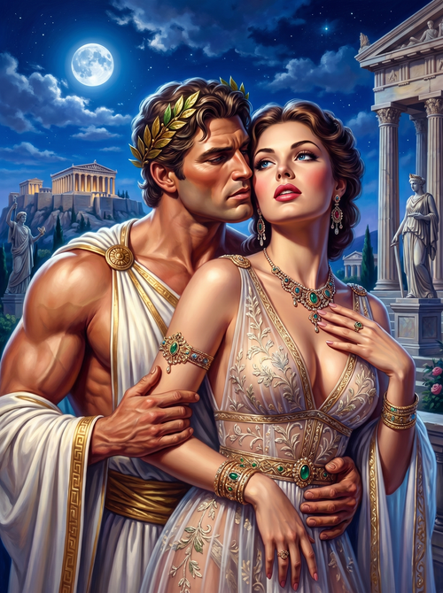 Greek Lovers Acropolis Night (80 Colors)