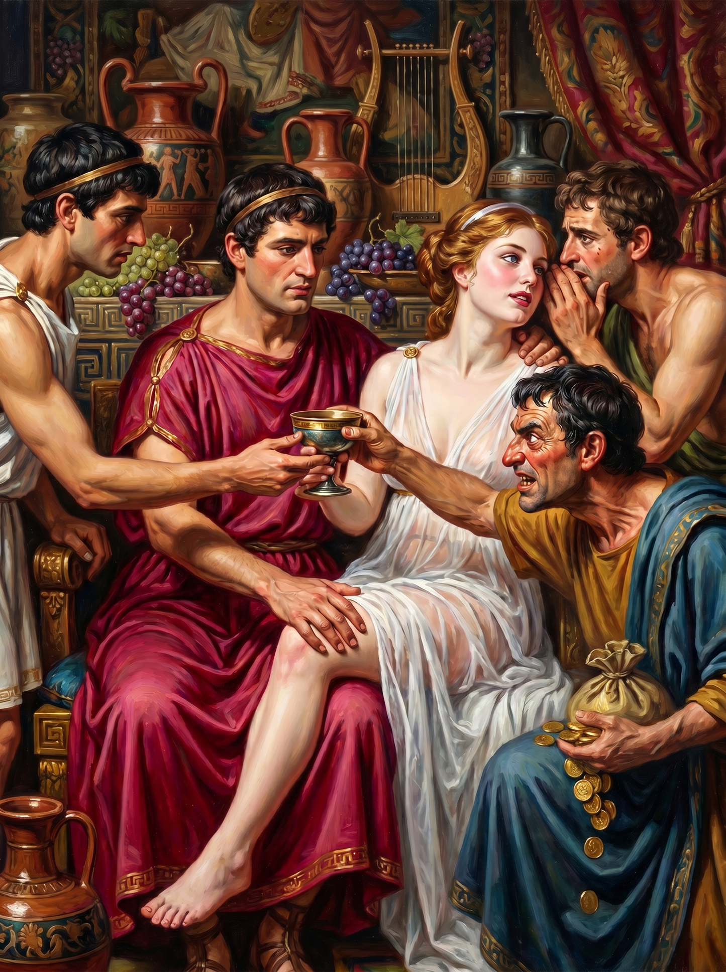Greek Lovers Embrace (150 Color Diamond Painting)