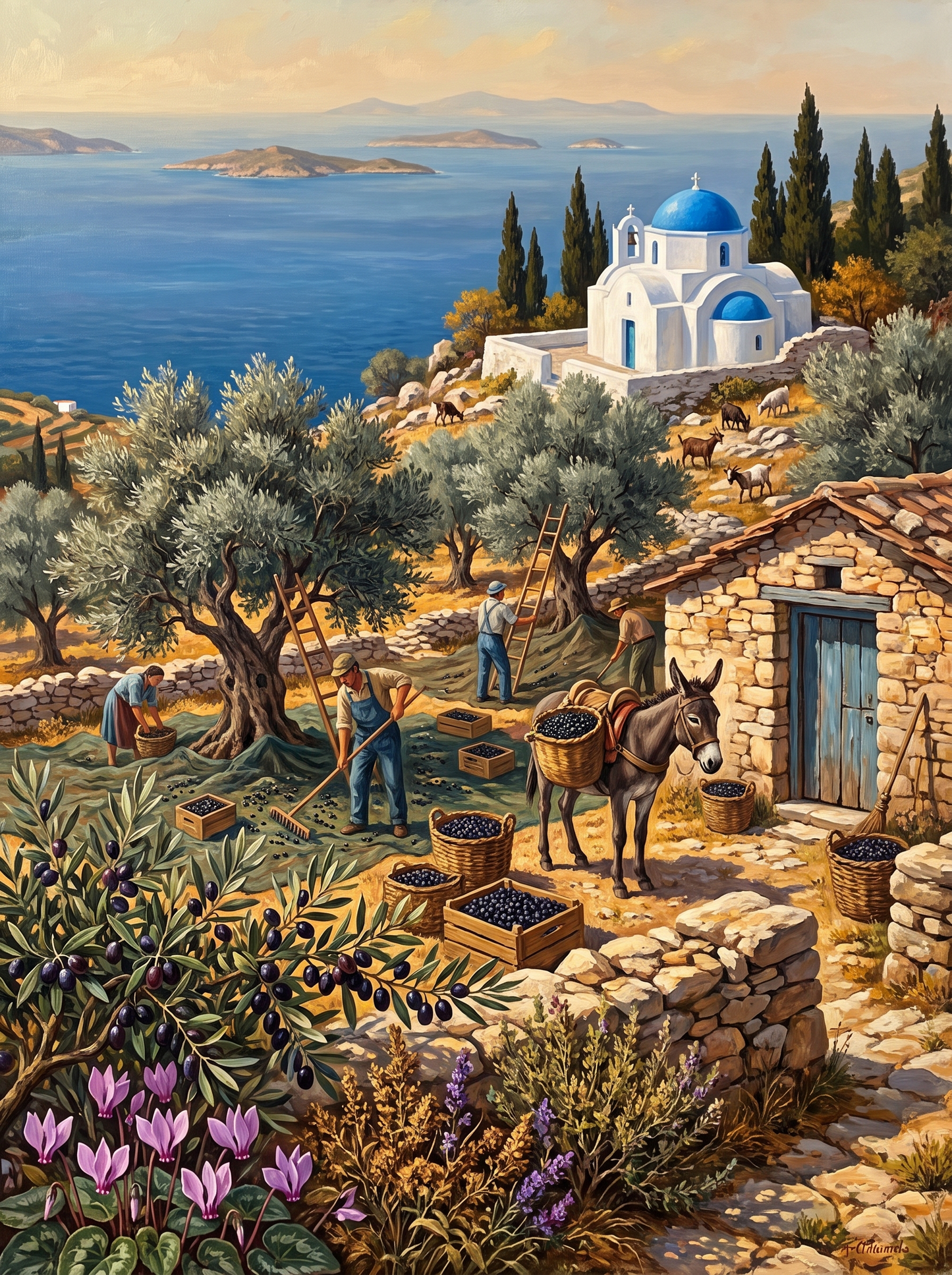 Greek Olive Harvest