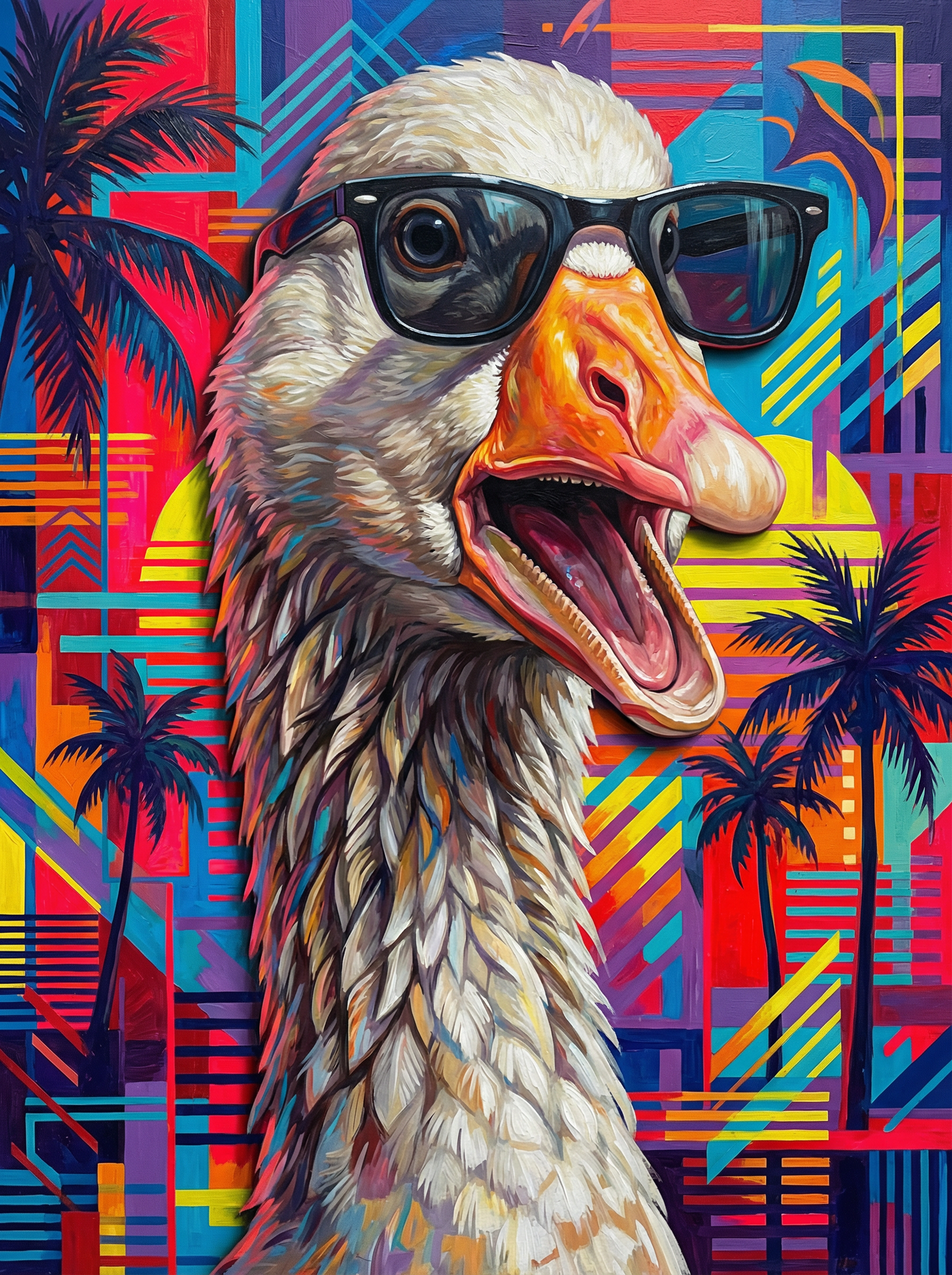 Miami Bird (100 Color Diamond Painting)