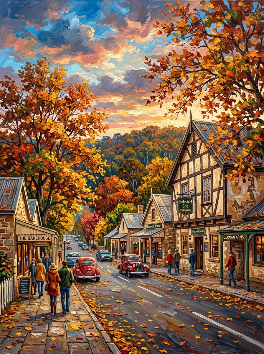 Hahndorf Village Autumn (150 Color Diamond Painting)