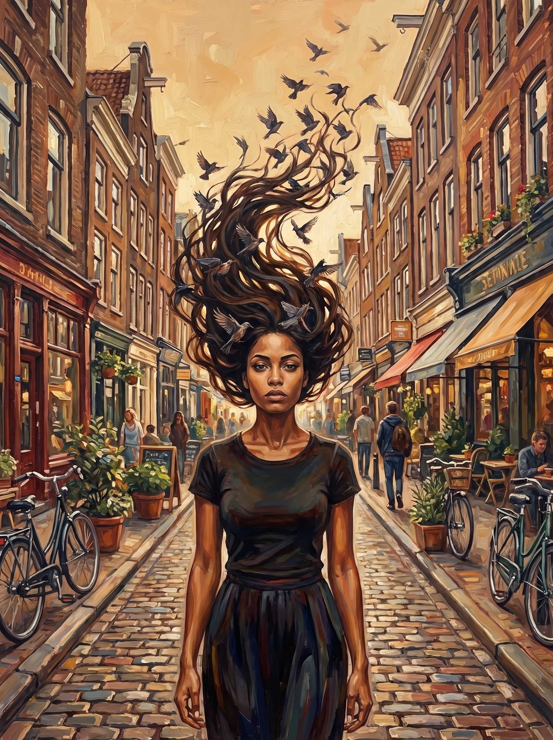 Her Hair Took Flight