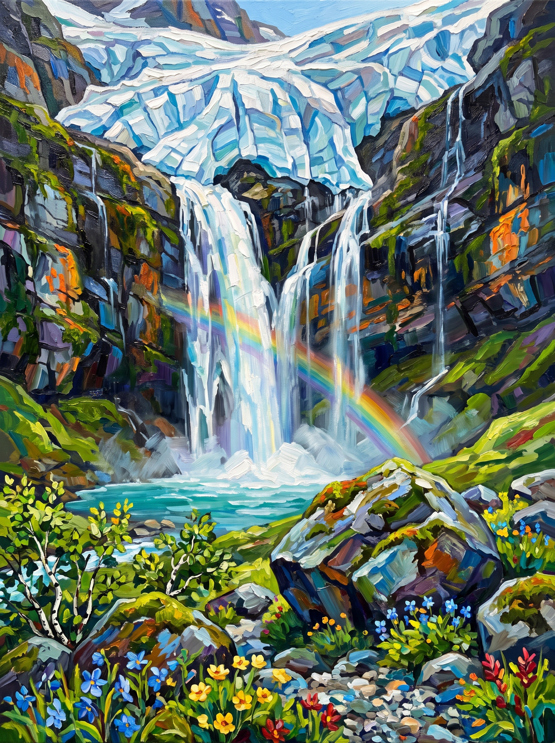 Hanging Glacier Falls