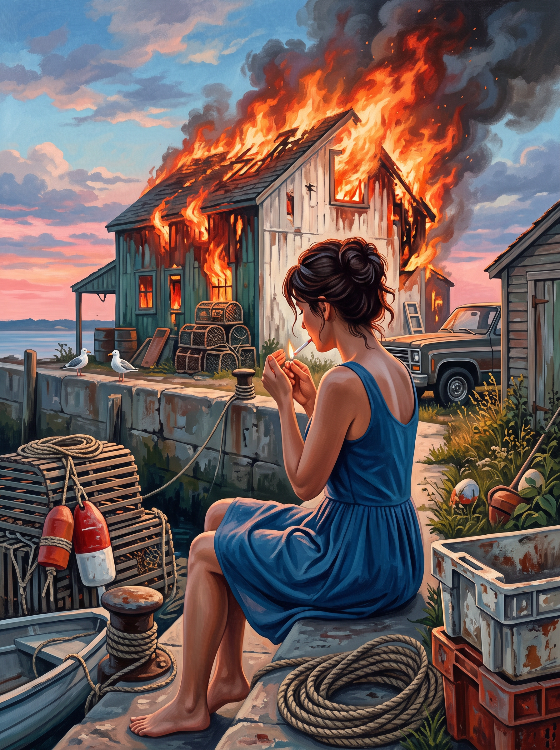 Harbour Shack Fire