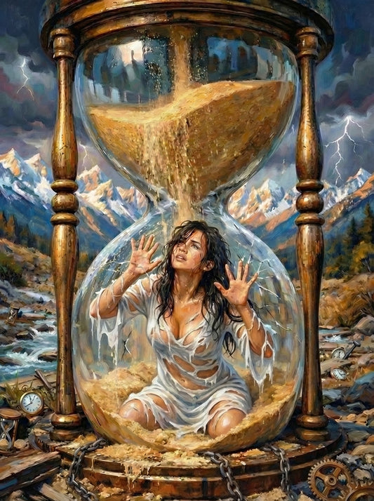 Trapped in Time (100 Color Diamond Painting)