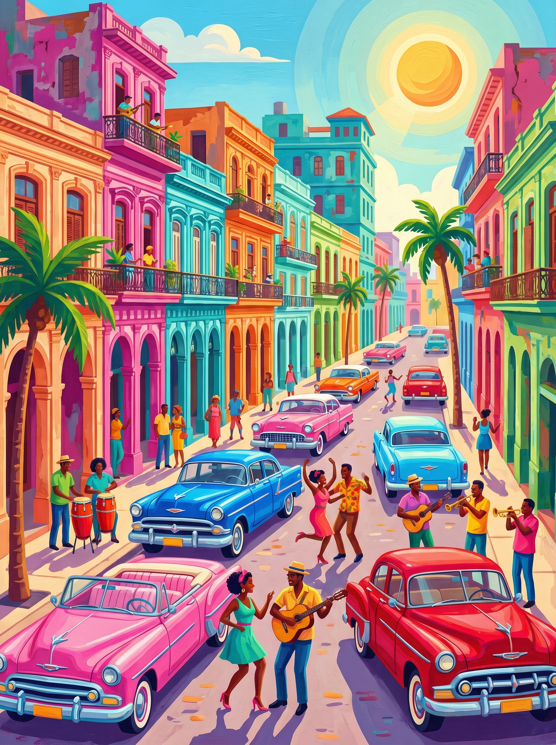 Havana Vintage Street (150 Color Diamond Painting)