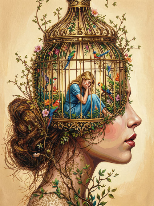 Head Cage Garden (100 Color Diamond Painting) Diamond Painting kit