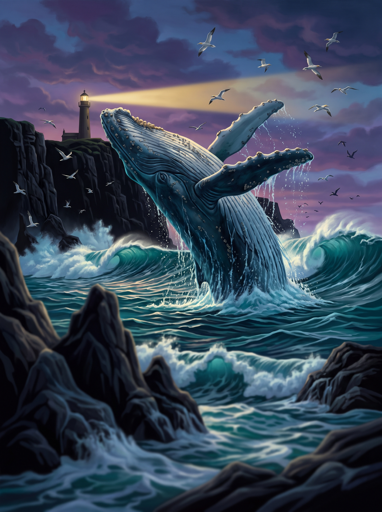 Headland Whale Breach