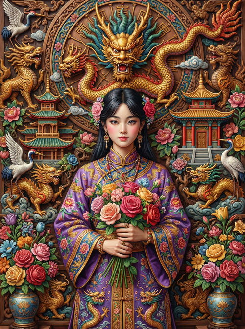 Heavenly Winged Angel (100 Color Diamond Painting) Diamond Painting kit