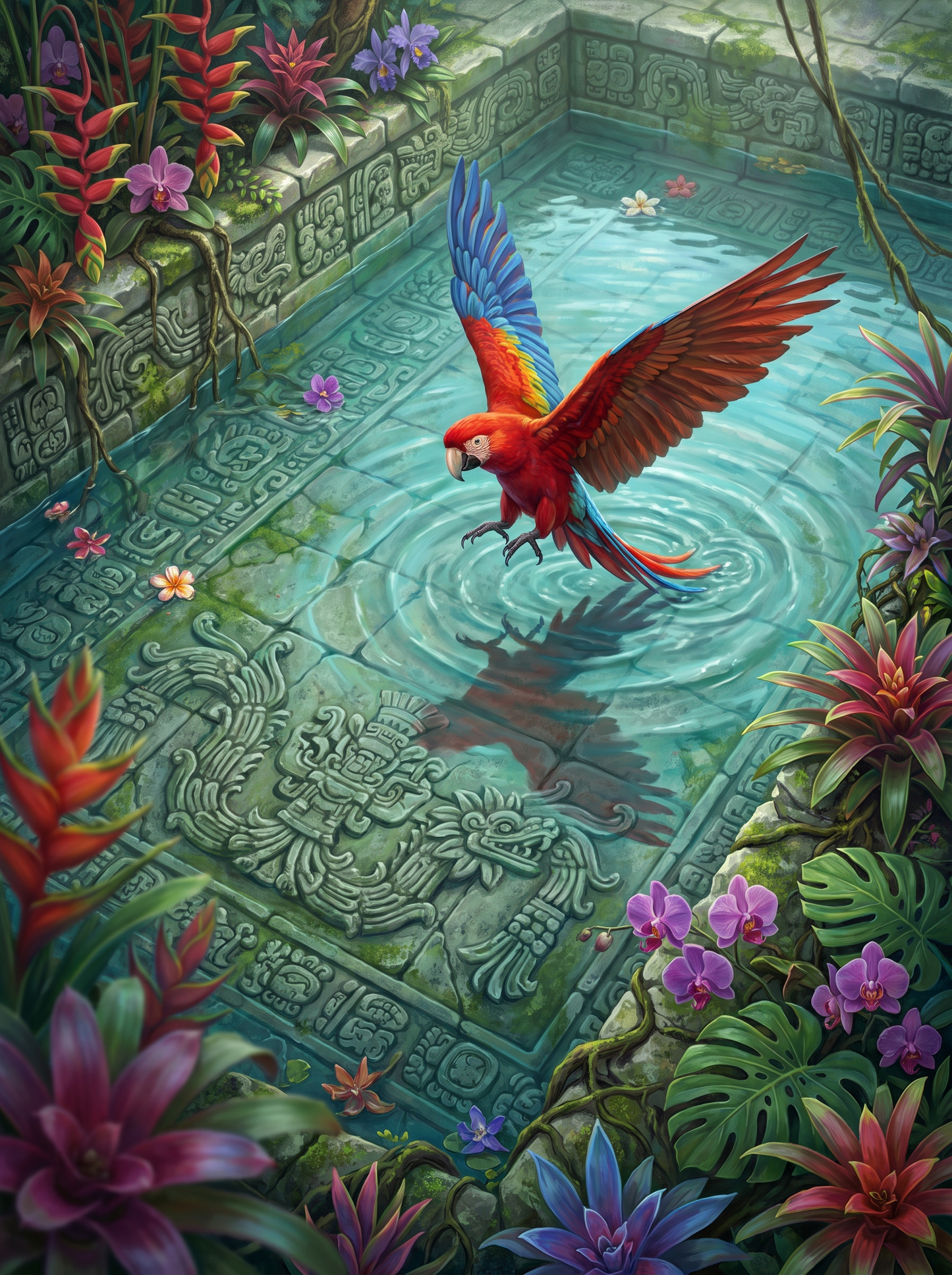 Heliconia Macaw Landing