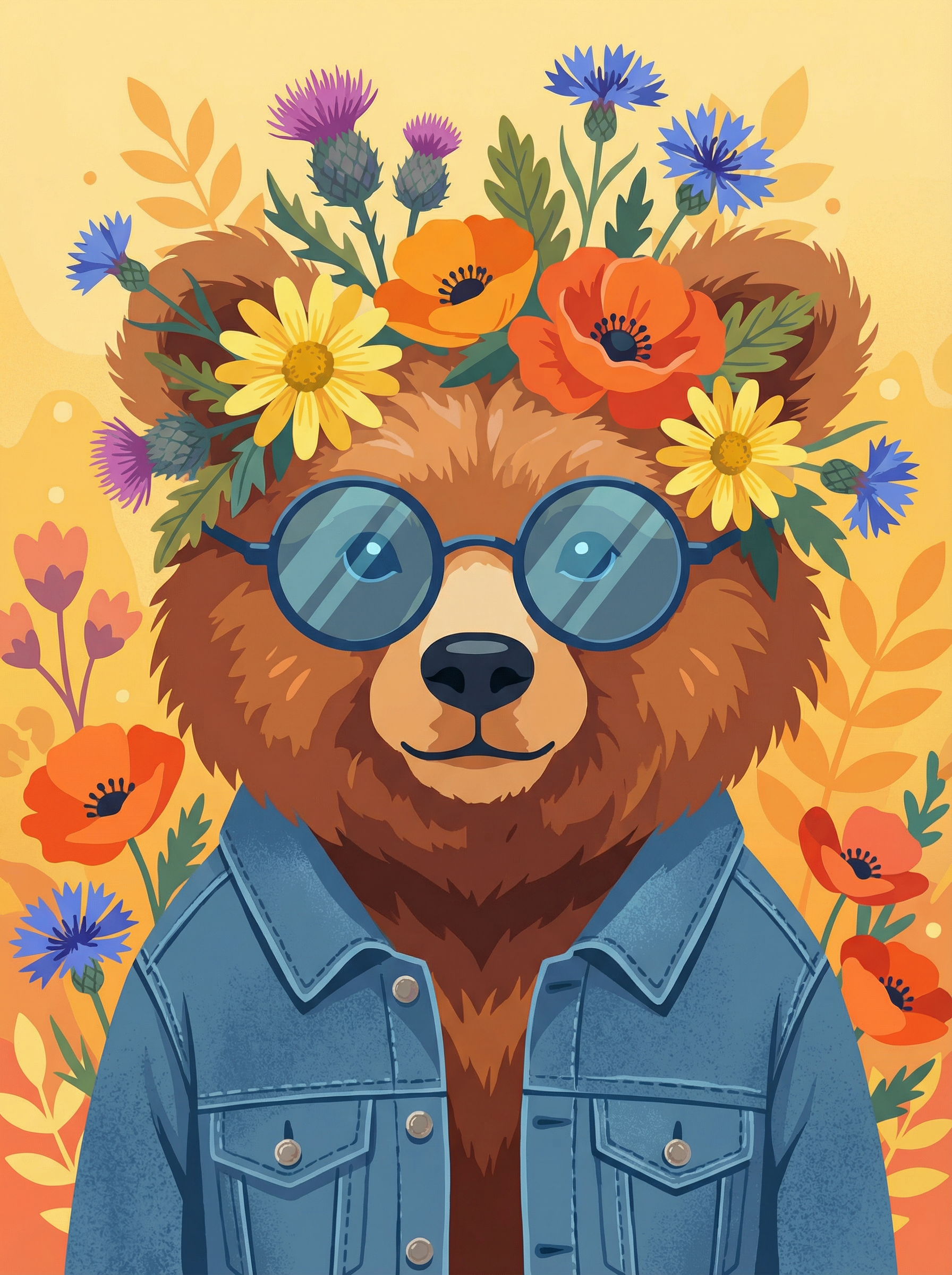 Swiss Meadow Bear (Diamond Painting)