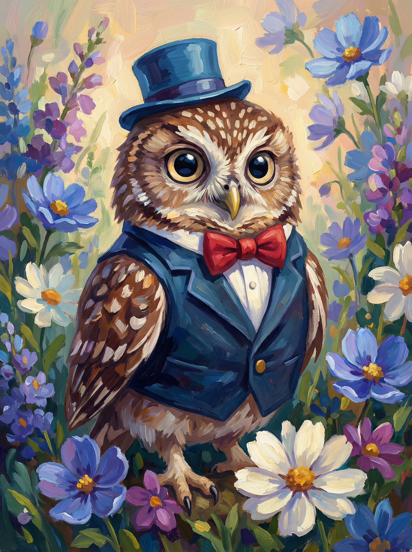 Dapper Garden Owl (Diamond Painting) Diamond Painting kit