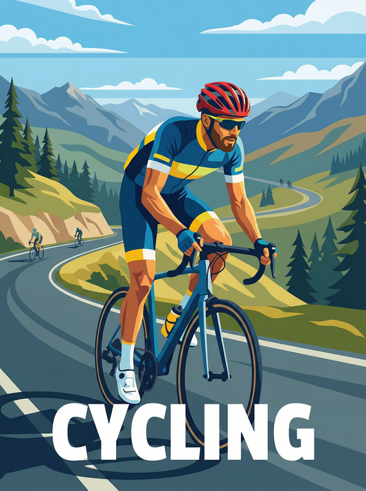 Cycling Alpine Run (Diamond Painting)
