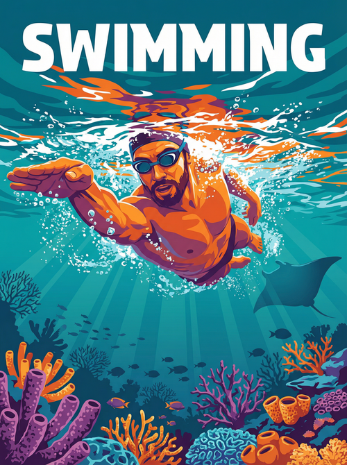 Swimming Ocean Glide (Diamond Painting) Diamond Painting kit