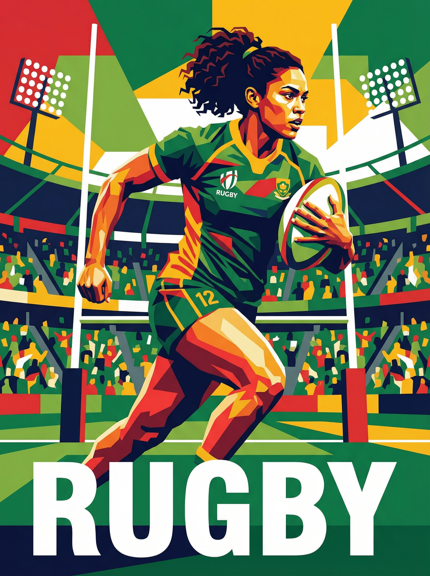 Rugby Power Sprint (Diamond Painting) Diamond Painting kit