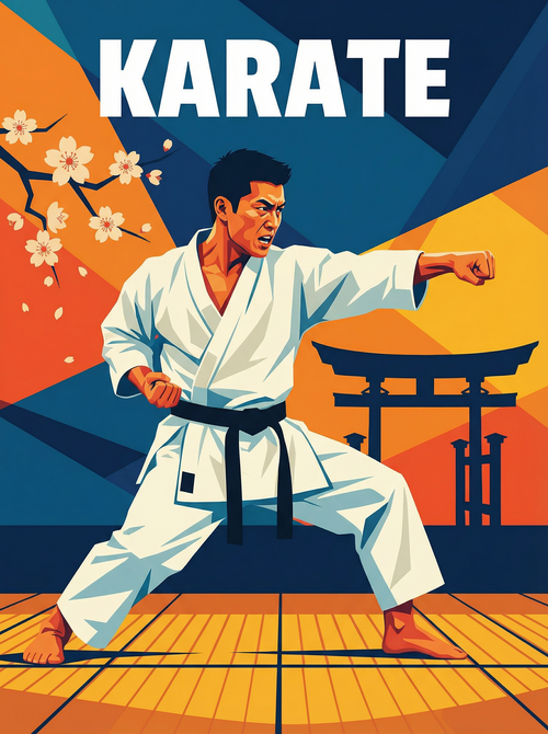 Karate Focus Strike (Diamond Painting) Diamond Painting kit