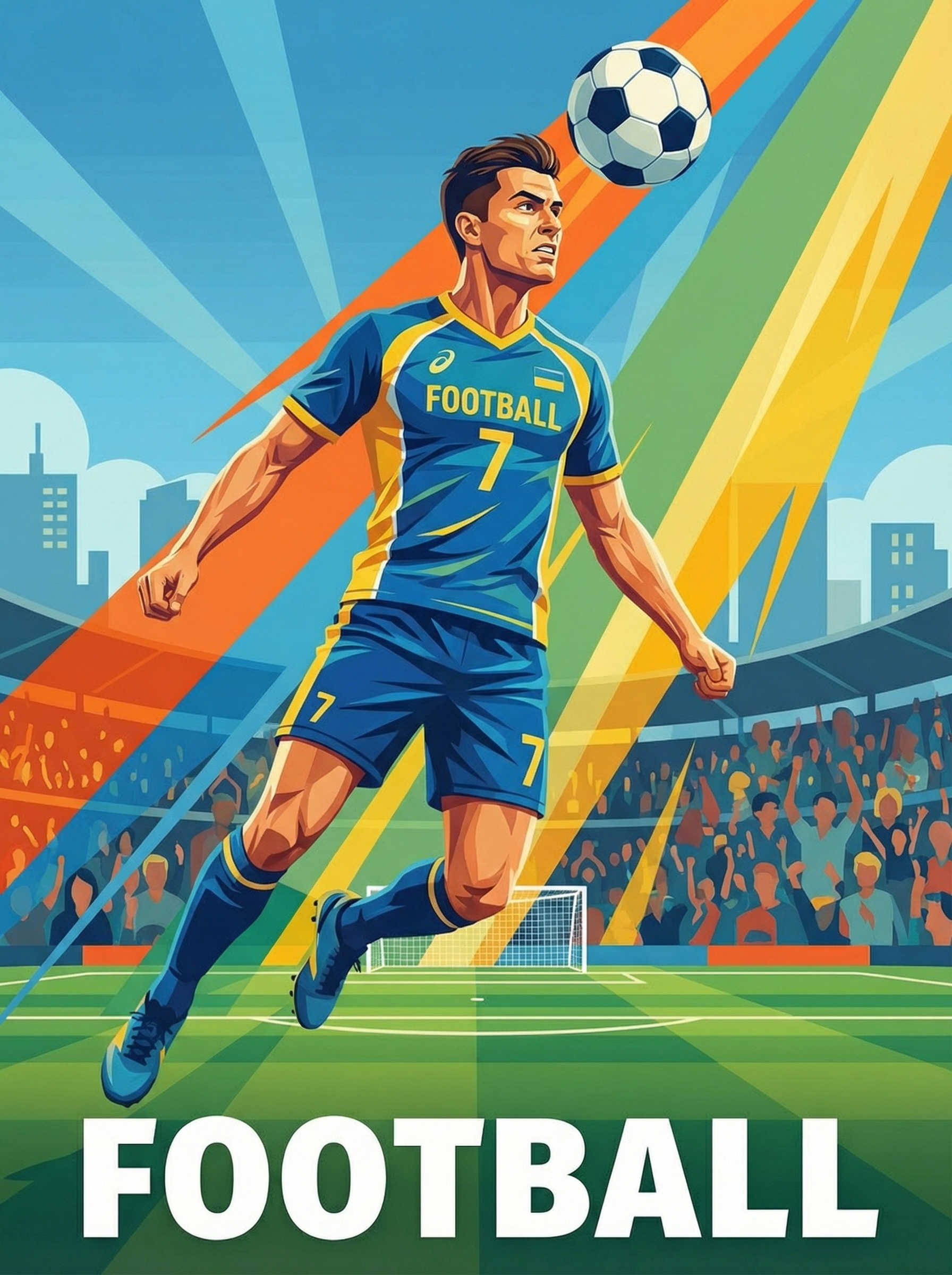 Football Sky Strike (Diamond Painting) Diamond Painting kit