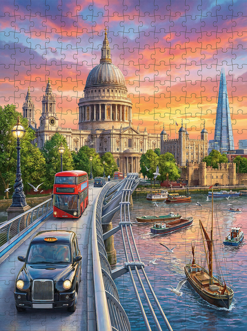 London Sunset Crossing