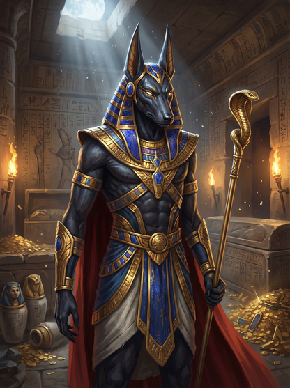 Anubis Guardian of Egypt (Diamond Painting) Diamond Painting kit